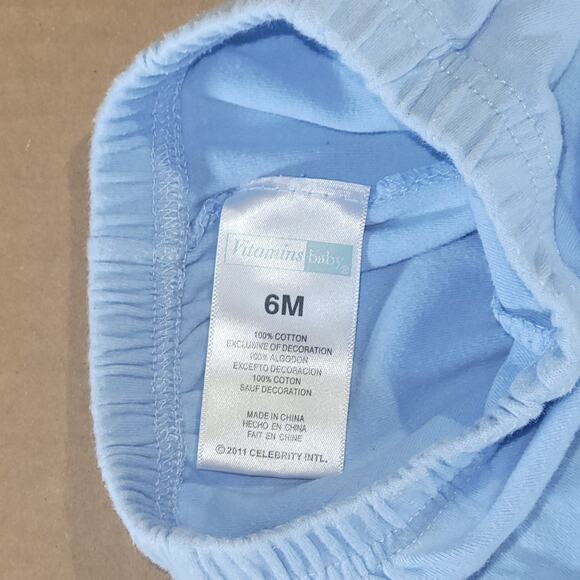 Lot of 5 Baby Boy Clothes 6 Months Carter's and Vitamins Rompers, Hoodie, Pants - Picture 6 of 16